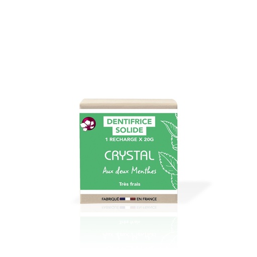 CRYSTAL - Dentifrice solide - Recharge 20g