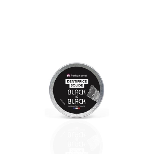 [4PC00049] BLACK IS BLACK - Dentifrice solide détox - Boîte métal 20g