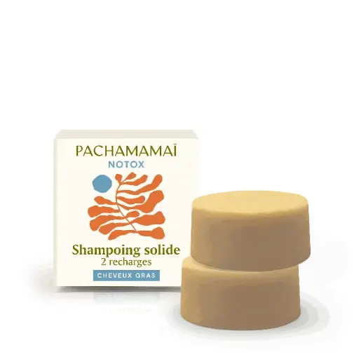 [4PC00313] Shampoing solide cheveux gras Pachamamai - Notox recharge