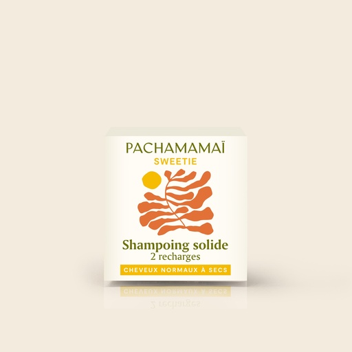 [4PC00332] Shampoing solide cheveux normaux à secs Pachamamai -Sweetie recharge